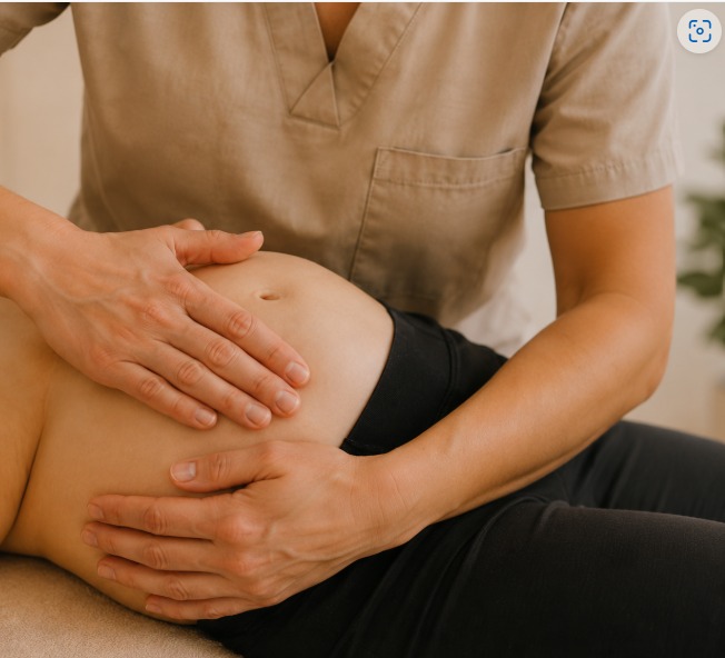 Conexión con el cuerpo durante el embarazo en yoga prenatal